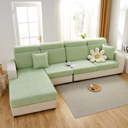 Chenille Cushion Covers for 1/2/3/4 Seater Sofas and L-shaped Couches, Furniture Covers for Pets