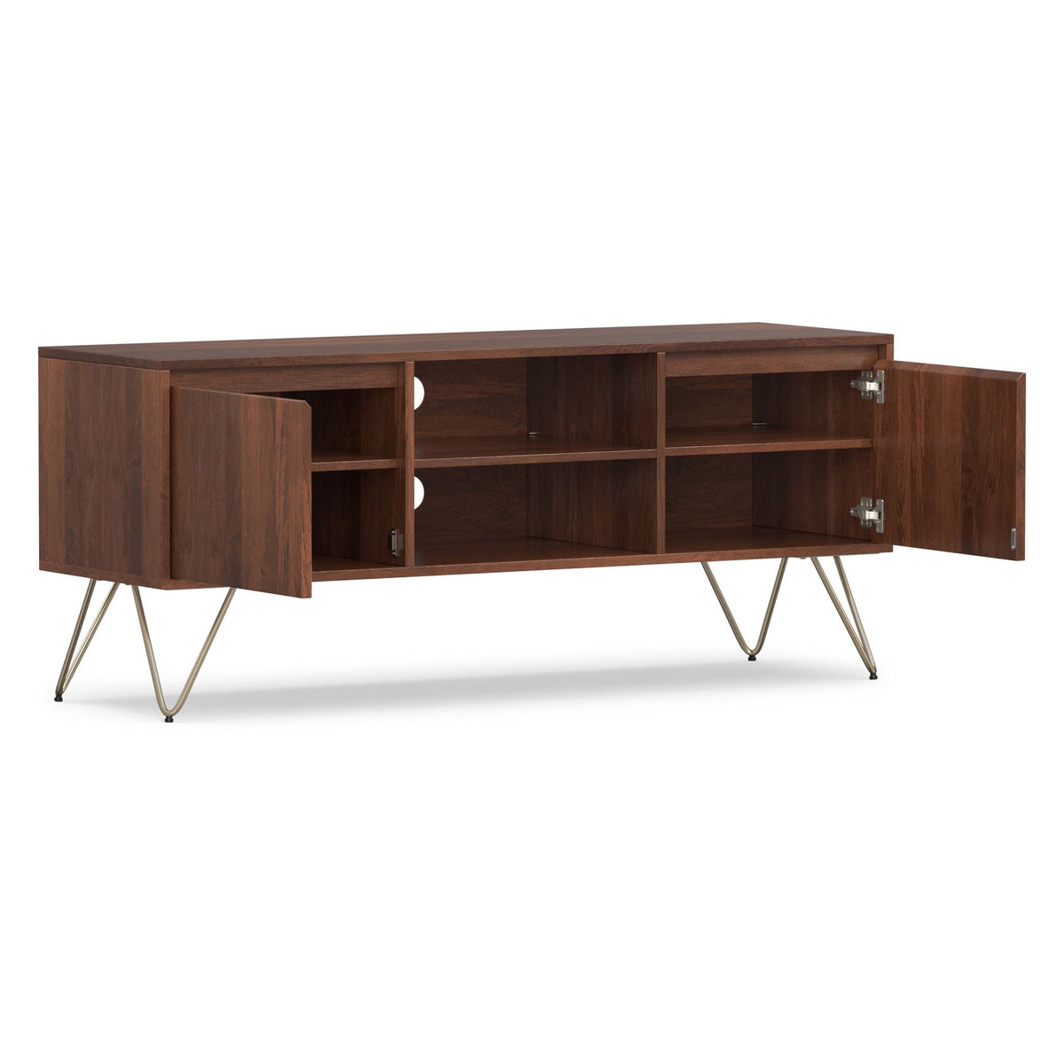 Hunter - TV Media Stand - Umber Brown Stain