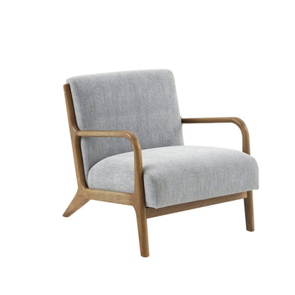 Mid-Century Style Lounge Chair With Upholstered Seat