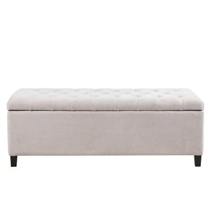 Elegant Design Tufted Top, Soft Close Storage Bench