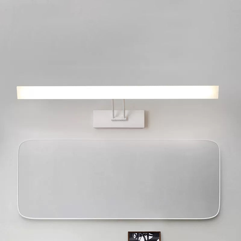 DecorBites™ Modern Rectangular Wall Light - Black/White - 16.5"/20.5" W LED Acrylic Vanity Lighting - Warm/White for Bathroom
