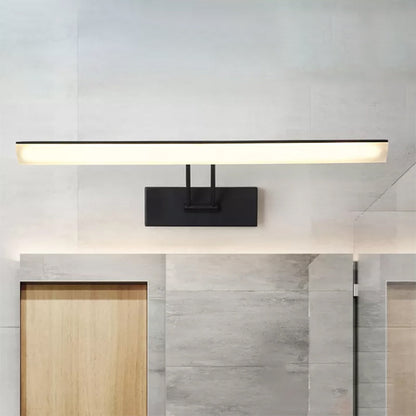 DecorBites™ Modern Rectangular Wall Light - Black/White - 16.5"/20.5" W LED Acrylic Vanity Lighting - Warm/White for Bathroom