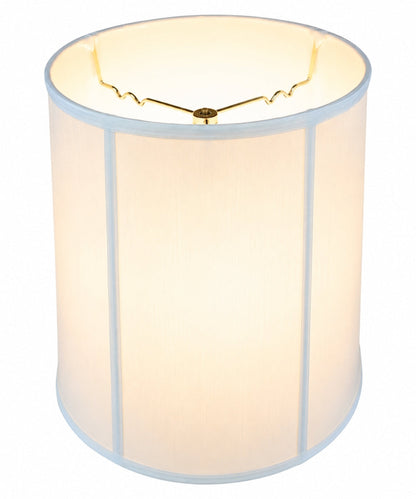 12x14x15 White Shantung Fabric Drum Lampshade