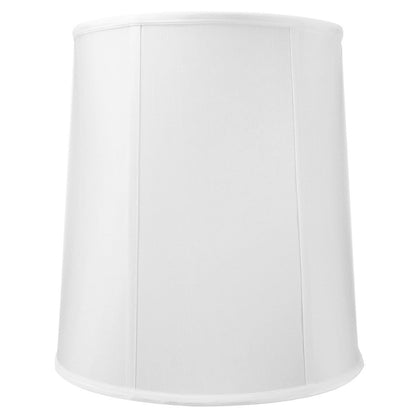 12x14x15 White Shantung Fabric Drum Lampshade