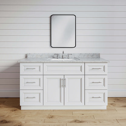 48 Inch Classic White Bathroom Vanity Combo w/ Drawers
