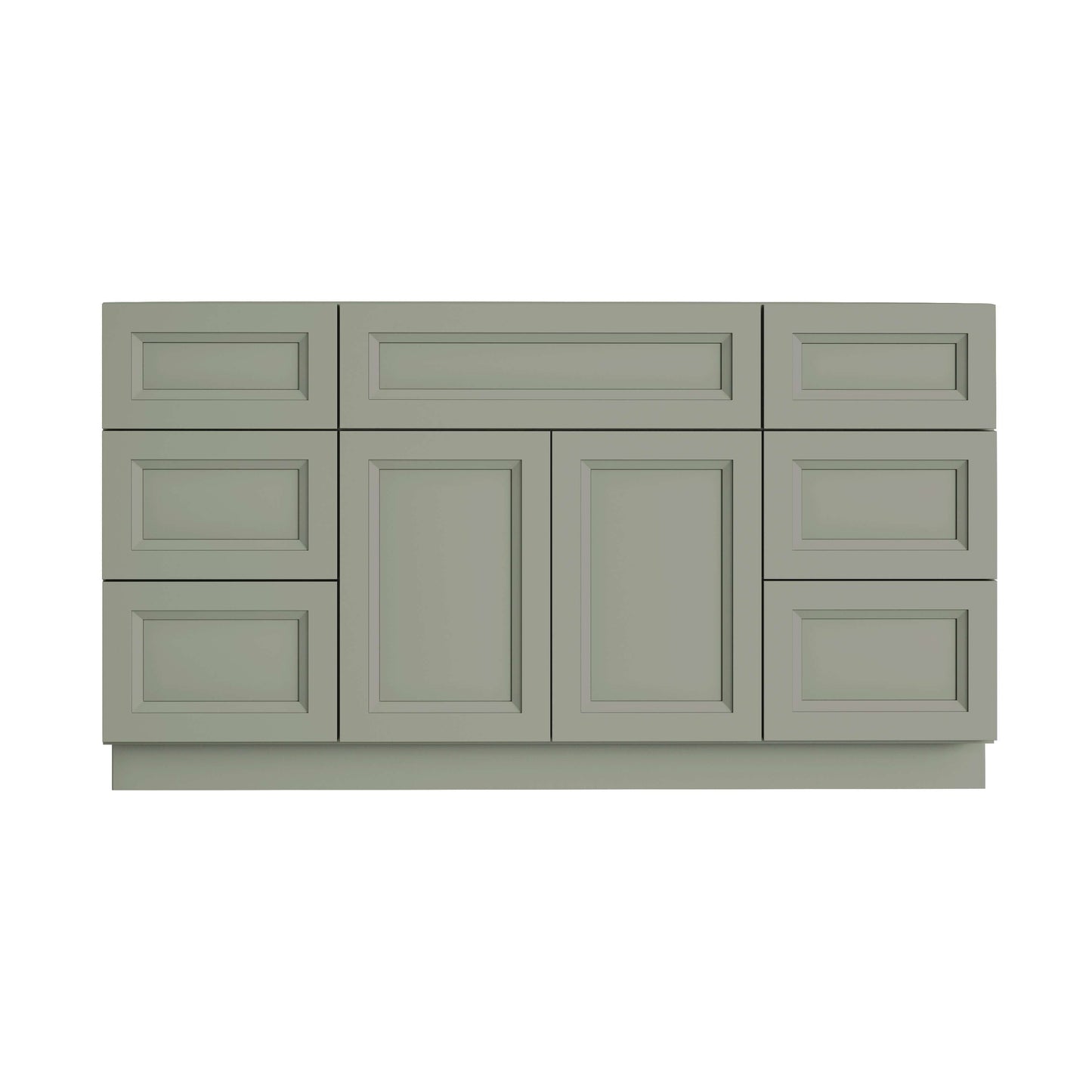 48 Inch Sage Green Bathroom Vanity Combo w/ Drawers