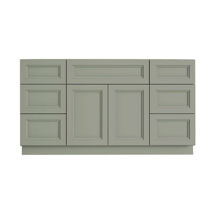48 Inch Sage Green Bathroom Vanity Combo w/ Drawers