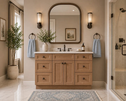 48 Inch Toffee Shaker Single Sink Bathroom Vanity with Drawers