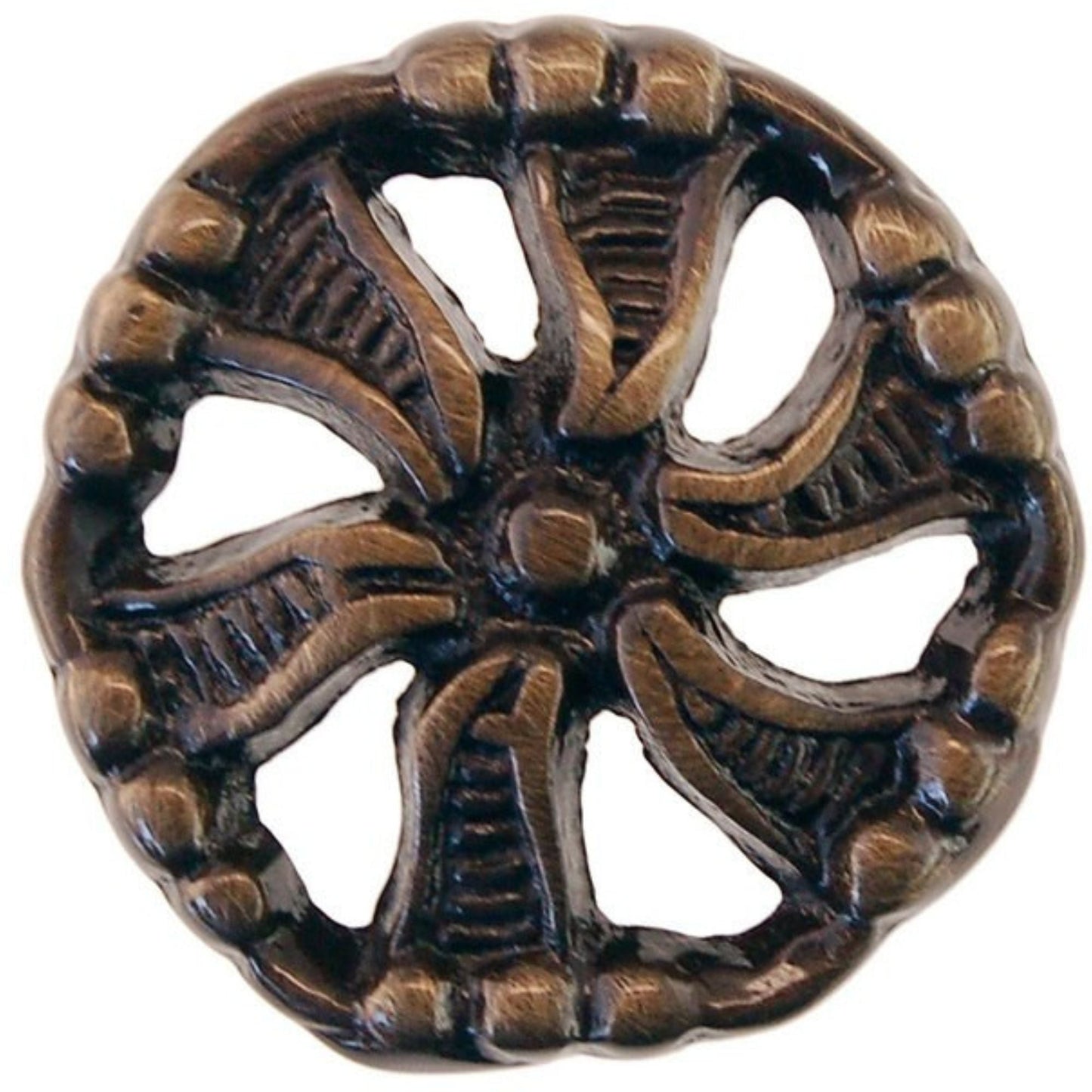 Elegant Decorative Victorian Knob in Brass and Antique Brass for Timeless Furniture Charm