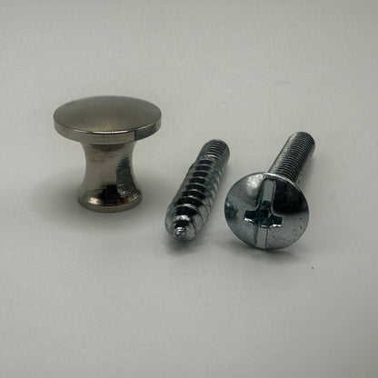 Small Lawyers Bookcase Knob - Brass or Nickel