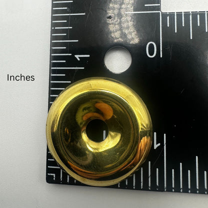 Simple Brass Backplate for Bail Pulls 15/16" Diameter, Sold in Pairs for Elegant Hardware Solutions