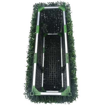 Dark Boxwood Artificial Hedge 40×10in – UV Resistant – Commercial Grade