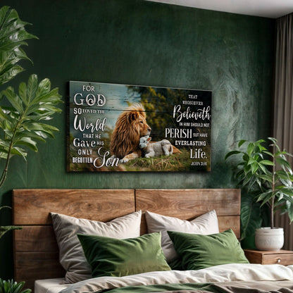 John 3:16: For God So Loved The World Faith Sign