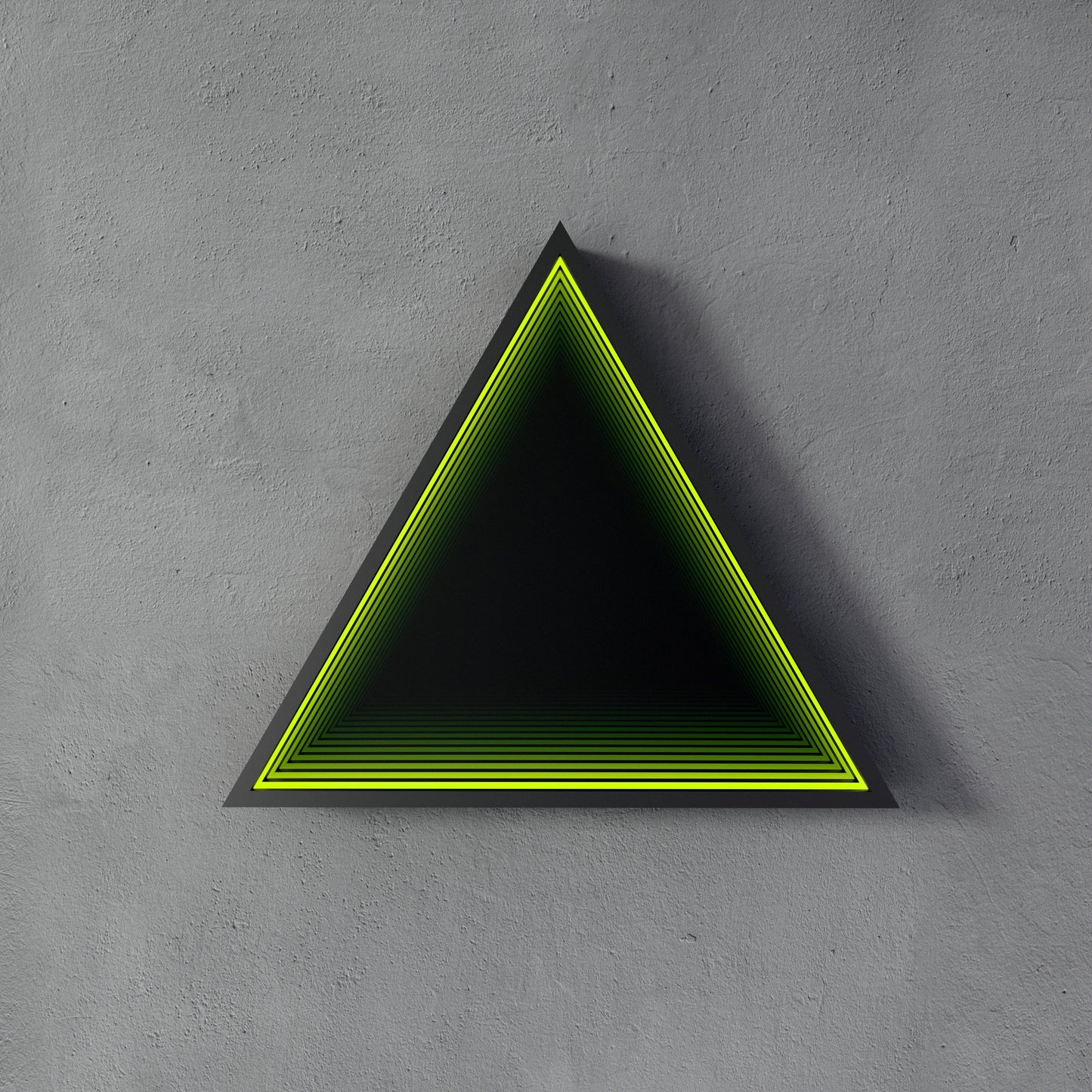3D Triangle Mirror Light