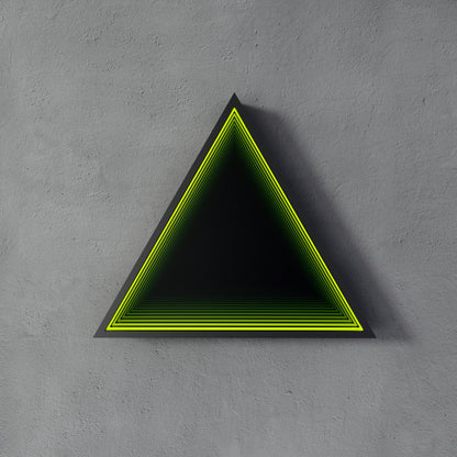 3D Triangle Mirror Light