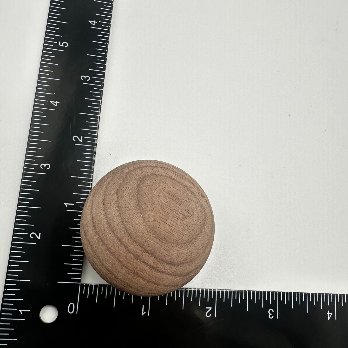 Wood Knob, Round with Wide Base