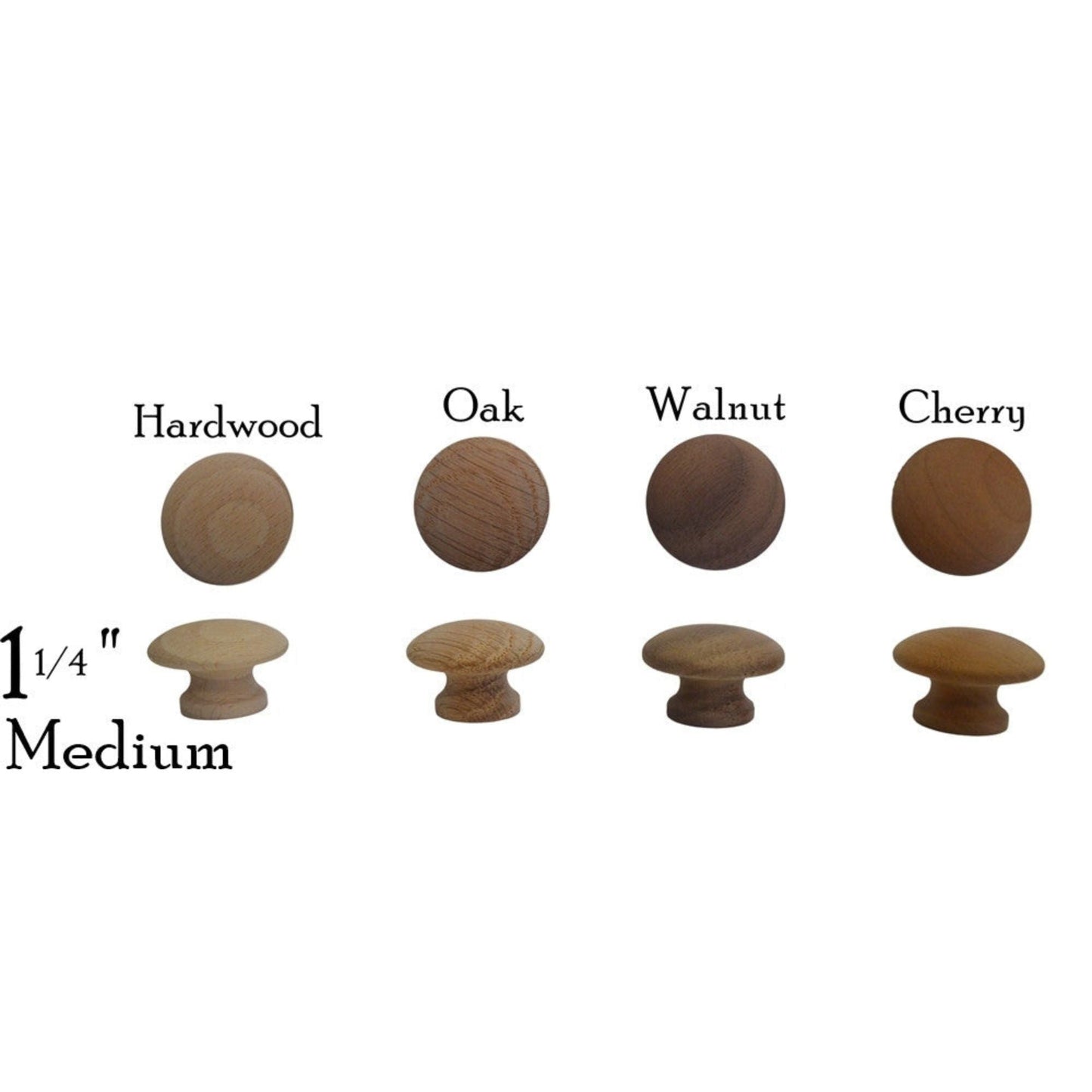 Wood Knob, Round