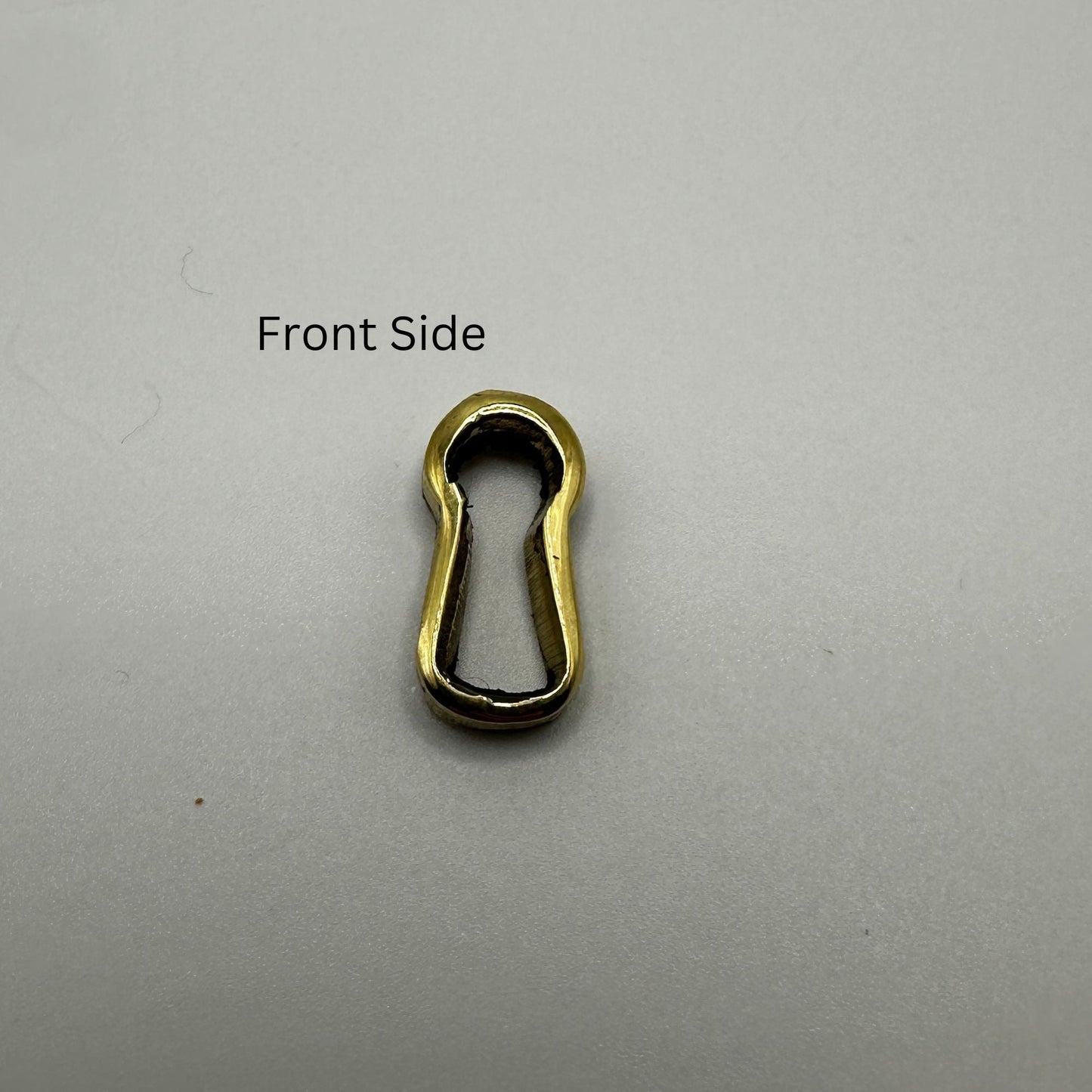 Authentic Cast Brass Keyhole Insert for Premium Antique Furniture Pieces