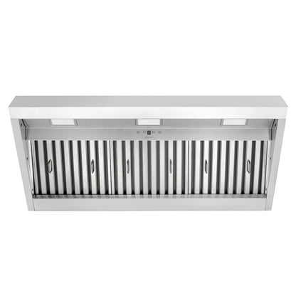 42" Range Hood Insert, Ultra Quiet Stainless Steel 8" Ducted with 1200 CFM Powerful Suction-NX-19IL-42