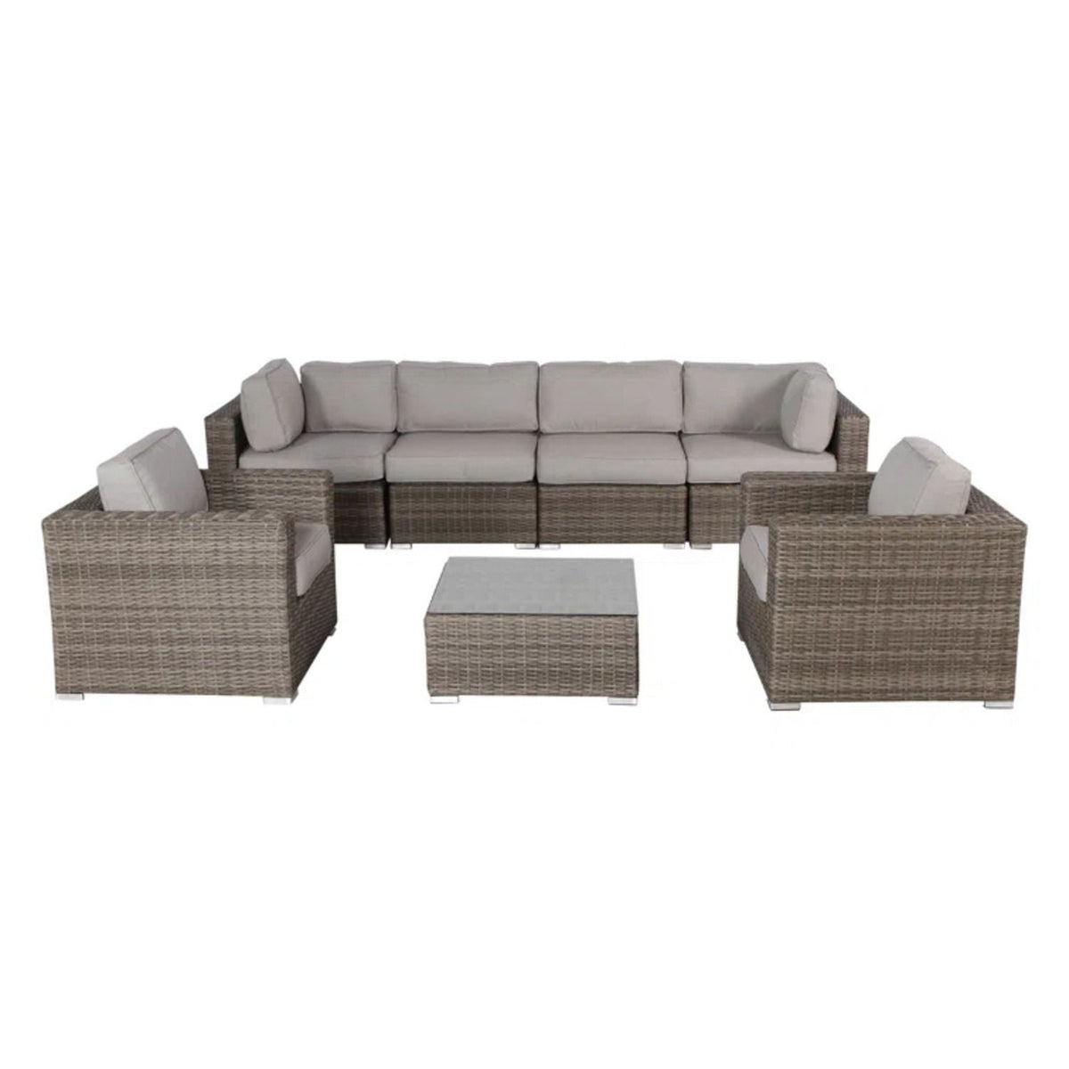 Stylish Entertainment Sectional Set, Outdoor Living