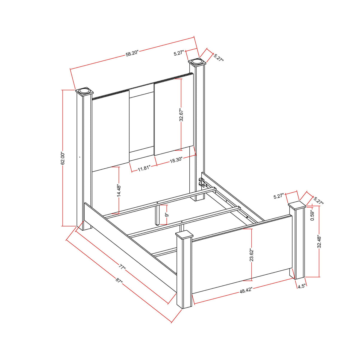 Lorenzo - Bed With Speakers And Glittered Detailing