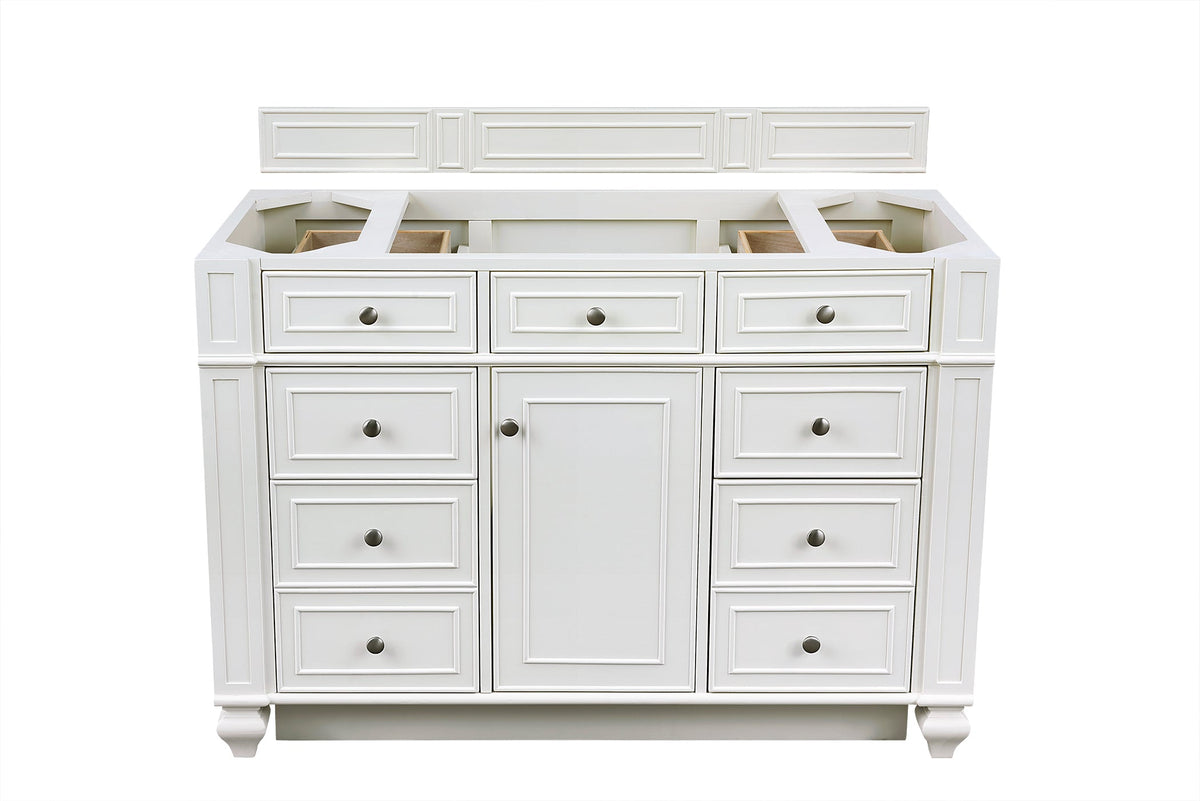 James Martin Bristol 48" Single Bathroom Vanity, Bright White