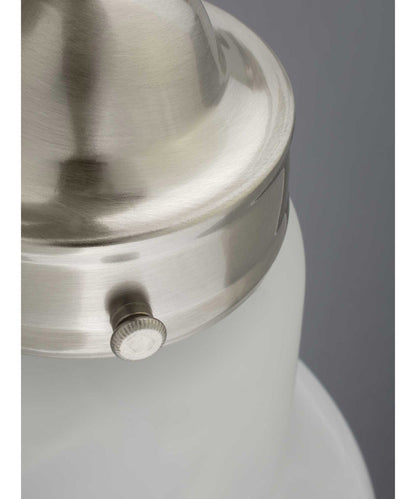 OPEN BOX Bedford 3-Light Etched Alabaster Glass Traditional Bath Vanity Light Brushed Nickel