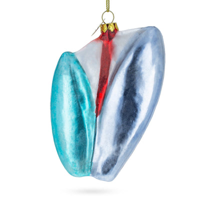 Surfing Boards Glass Christmas Ornament