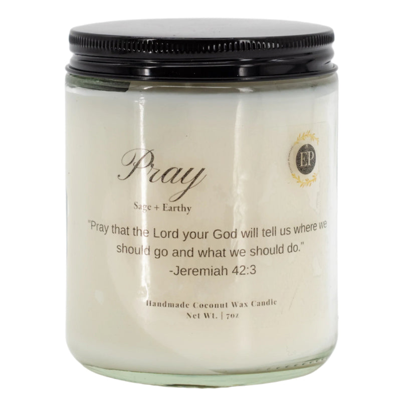Pray Sage Scented Candle | 7 oz | Eternal Promises