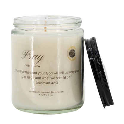 Pray Sage Scented Candle | 7 oz | Eternal Promises