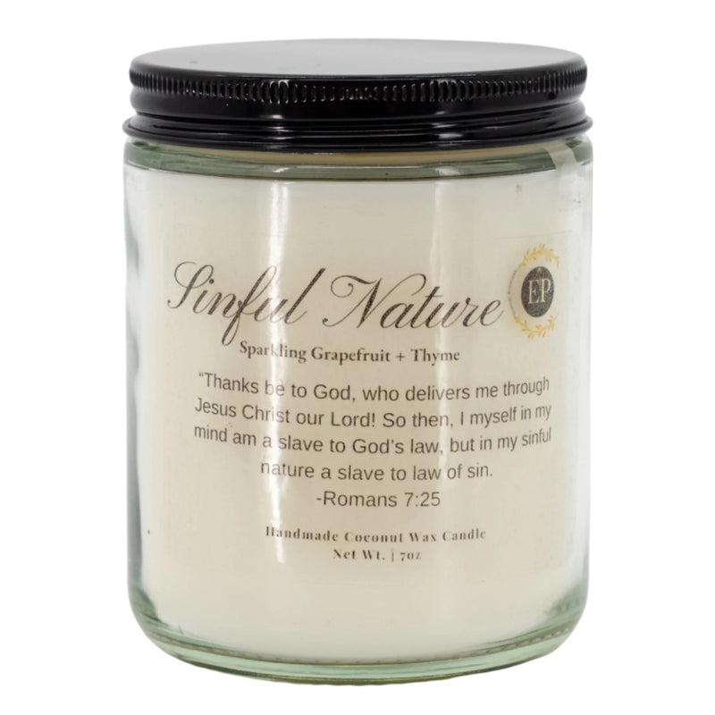Sinful Nature Mint, Grapefruit & Thyme Scented Candle | 7 oz | Eternal Promises