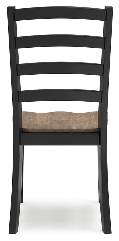 Wildenauer - Dining Room Side Chair (Set of 2) - Brown / Black