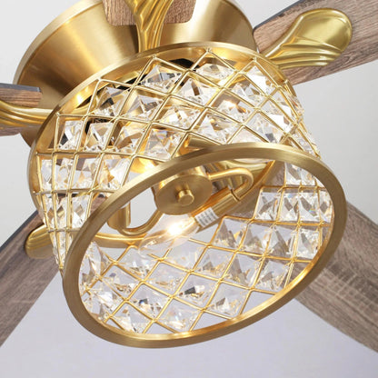 52" Golden Industrial Ceiling Fan