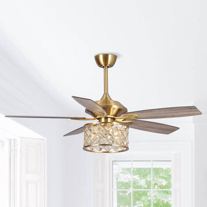 52" Golden Industrial Ceiling Fan
