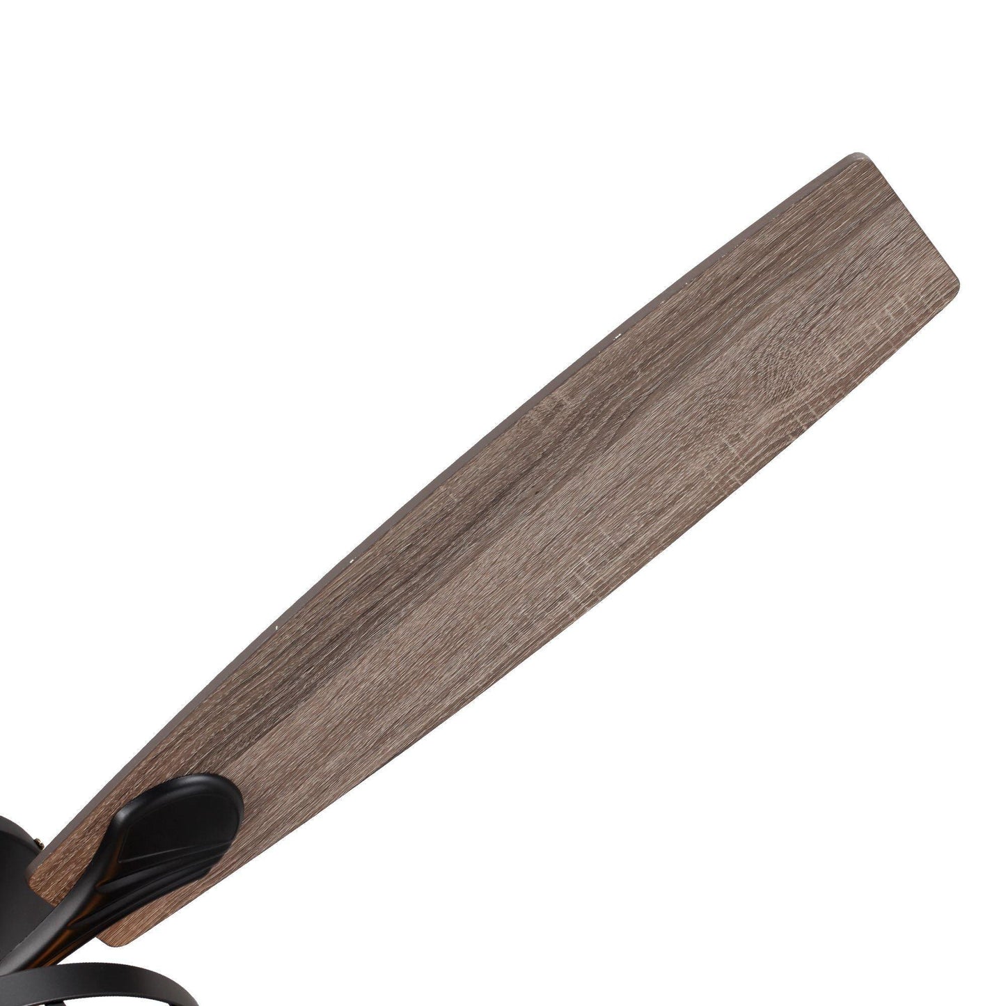 52" Paquette In Indoor Matte Black Industrial Ceiling Fan with Remote Control and Light Kit