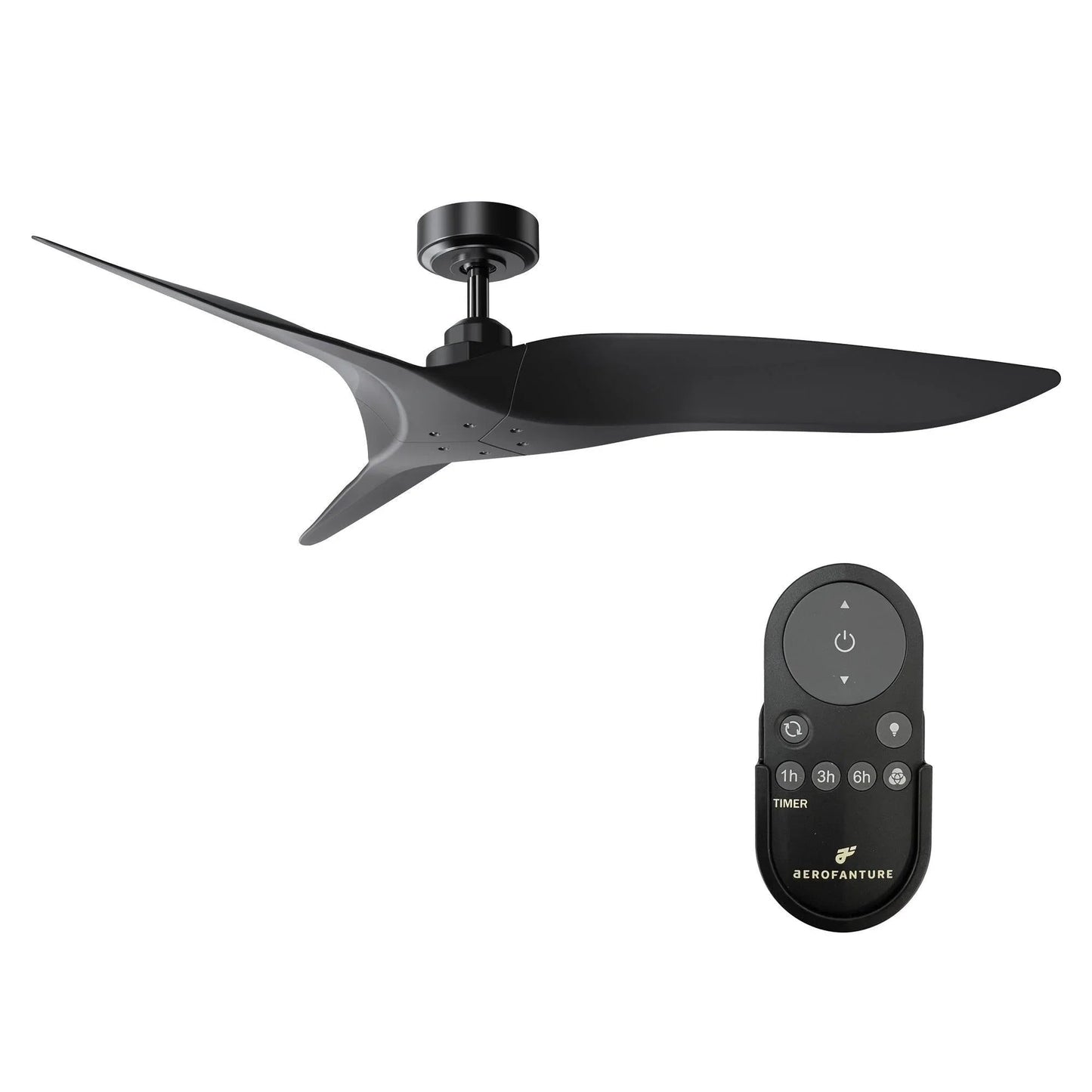 52" Punjab Industrial DC Motor Downrod Mount Reversible Ceiling Fan with Remote Control