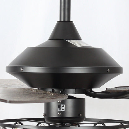 52" Tibuh Modern Crystal Chandelier Ceiling Fan With Led Light And Remote Control 5 Blades Chrome