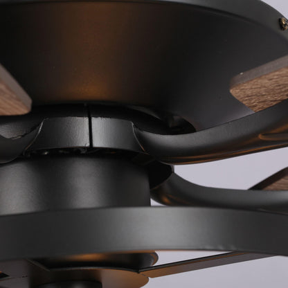 52" Wisner Industrial Downrod Mount Reversible Ceiling Fan with Lighting and Remote Control