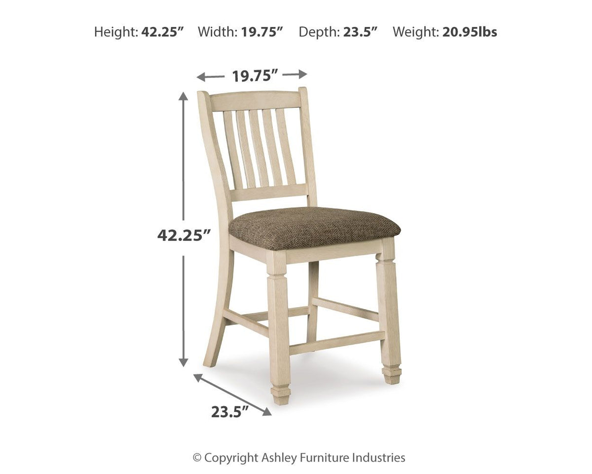 Bolanburg - Upholstered Barstool (Set of 2) - Beige