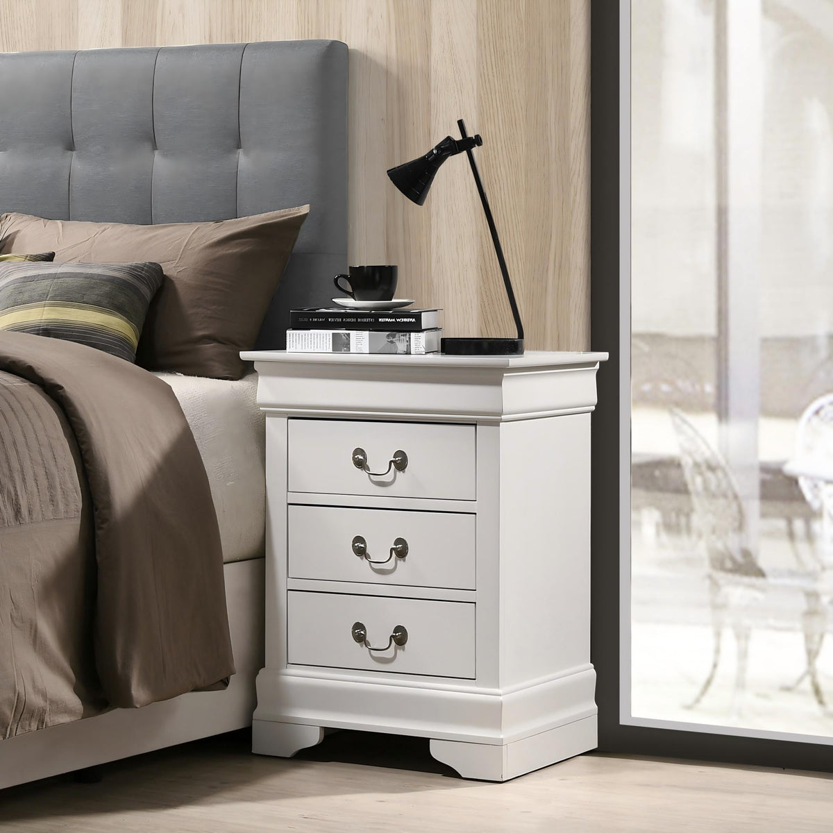 Louis Phillipe - Nightstand - Wood