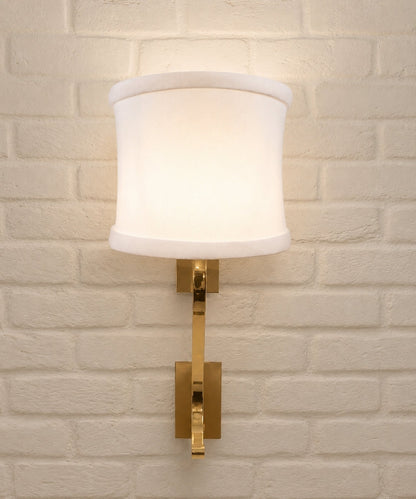 4"W x 4"H Down White Clip-on Sconce Half-Shell Lampshade