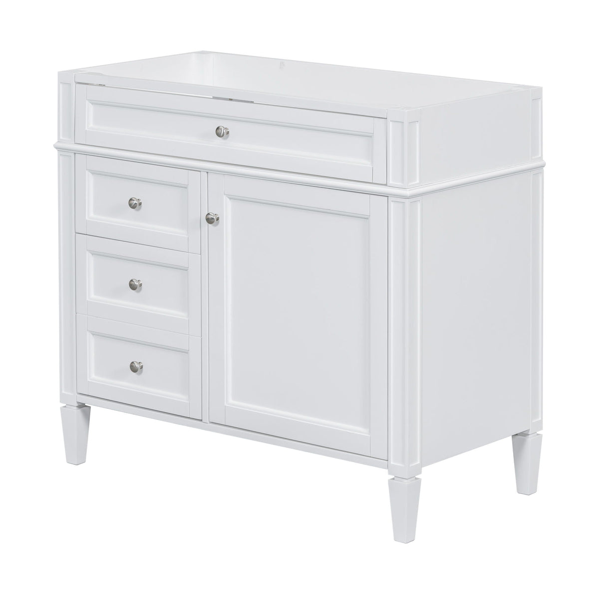 Bathroom Vanity With 2 Drawers And Tip-Out Drawer, Storage Cabinet