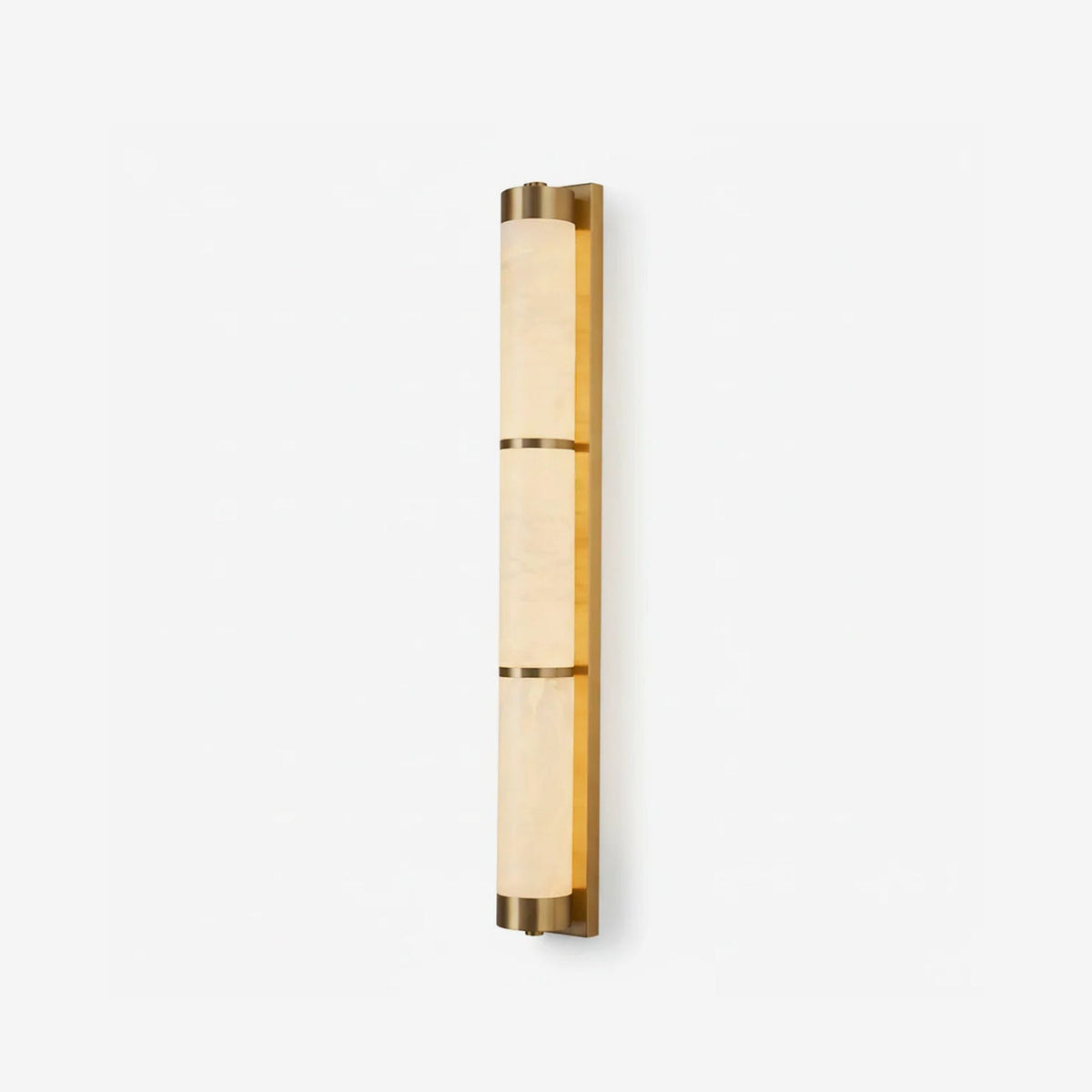 Calista Linear Alabaster Brass Sconce