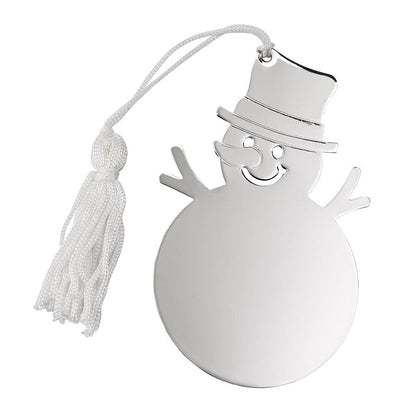 Snowman Ornament W/White Tassel