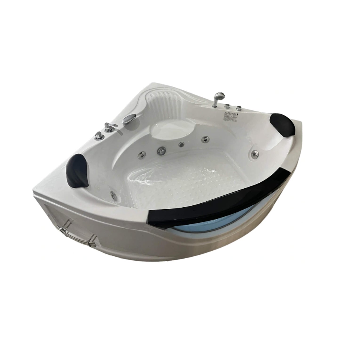 Nuvia Celestia 59-Inch 2-Person Luxury Corner Whirlpool Jetted Bathtub (SAK97310)