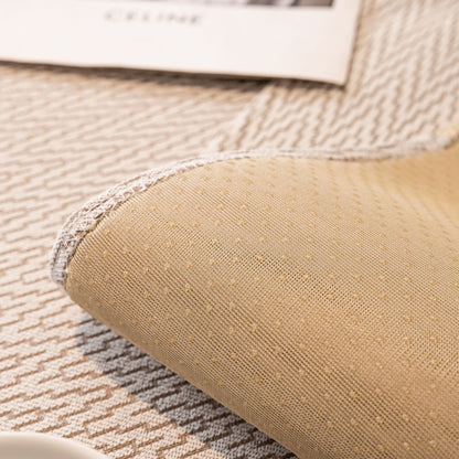 Non-Slip Couch Cover with Gold Trim, Sofa Slipcover for Sectional & Loveseat