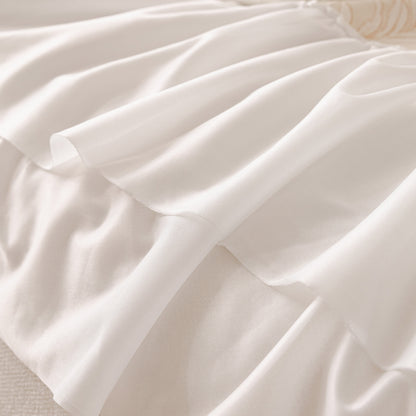 French Chic Style Ruffle Floral Cover Throws for Sofas, Decorative Couch Covers