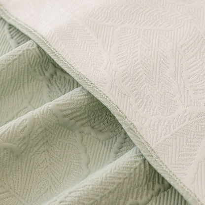 Durable Cooling Couch Cover for Dogs Textured Chic Leaf Summer Throw Cover Blanket