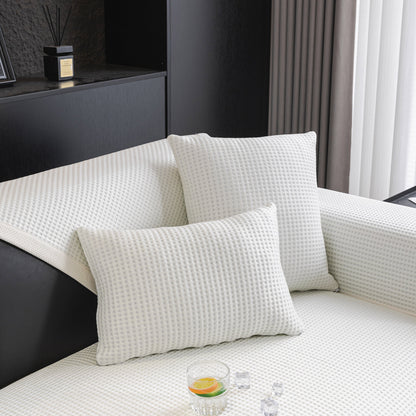 Non-Slip Cooling Breathable Couch Protector Towel, Lightweight Slipcover for Sofas