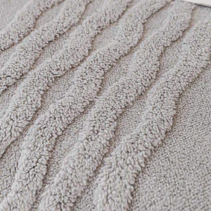 Modern 3D Water Ripple Sofa Cover, Non-Shedding Cream Style Furniture Protector Throw